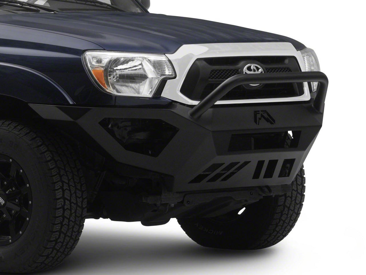 thumbnail image 2 of Front Bumper End Caps Set Textured Black For 2012-2015 Toyota Tacoma - 2Pcs 2 of 4