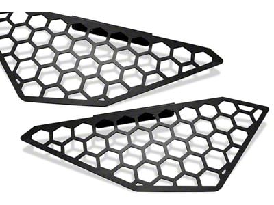 Fab Fours Vengeance Front Bumper Side Light Mesh Insert; Matte Black (12-15 Tacoma)