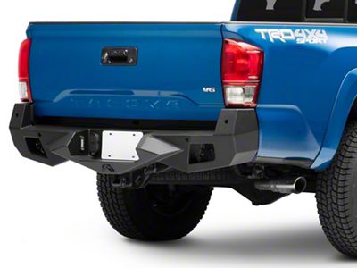 Fab Fours Vengeance Rear Bumper; Matte Black (16-23 Tacoma)