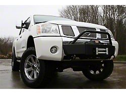 Fab Fours Small Frame Winch Mount; Matte Black (04-15 Titan)