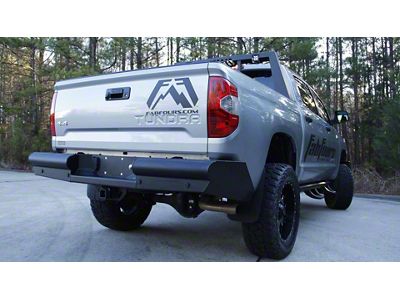 Fab Fours Black Steel Elite Rear Bumper; Matte Black (14-21 Tundra)