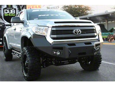 Fab Fours Premium Winch Front Bumper; Bare Steel (14-21 Tundra)