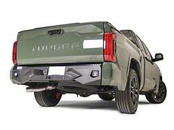 Fab Fours Vengeance Rear Bumper; Pre-Drilled for Backup Sensors; Matte Black (22-25 Tundra)