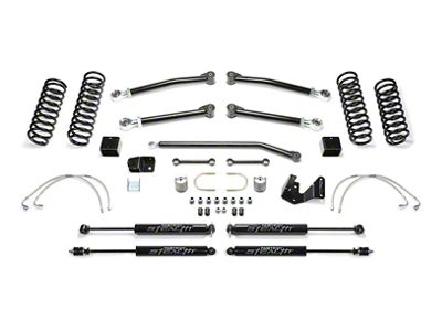 Fabtech 3-Inch Trail II Suspension Lift Kit with Shocks (07-18 Jeep Wrangler JK 2-Door)