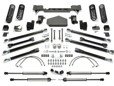 Fabtech 5-Inch Crawler Long Travel Lift Kit with Shocks (07-18 Jeep Wrangler JK 4-Door)