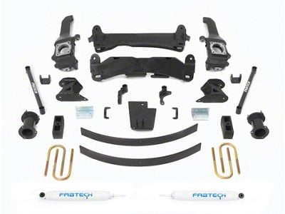 Fabtech 6-Inch Basic Suspension Lift Kit with Performance Shocks (05-14 6-Lug Tacoma)