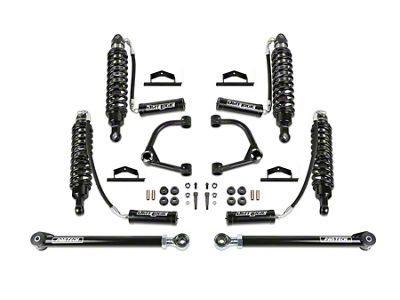 Fabtech 4-Inch Uniball Upper Control Arm Suspension Lift Kit with Front Dirt Logic 4.0 Reservoir Coil-Overs and Rear Dirt Logic 4.0 Reservoir Shocks (21-25 Bronco 4-Door w/o Sasquatch Package, Excluding Badlands, First Edition, Raptor & Wildtrack)