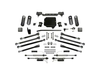Fabtech 3-Inch Crawler Suspension Lift Kit with Dirt Logic 2.25 Reservoir Shocks (20-25 3.6L Jeep Gladiator JT)