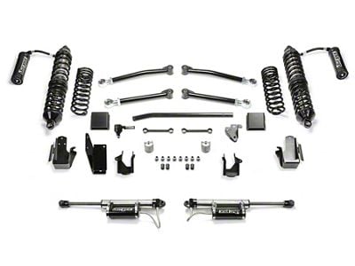 Fabtech 3-Inch Trail Suspension Lift Kit with Front Dirt Logic 2.5 Reservoir Coil-Overs and Rear Dirt Logic 2.25 Reservoir Shocks (20-25 3.6L Jeep Gladiator JT, Excluding Mojave)