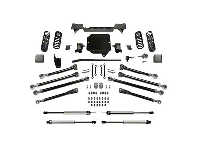 Fabtech 5-Inch Crawler Suspension Lift Kit with Dirt Logic 2.25 Shocks (20-25 3.6L Jeep Gladiator JT)