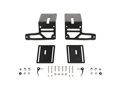 Fabtech Adjustable Cowl Light Mounts (20-25 Jeep Gladiator JT, Excluding Mojave)
