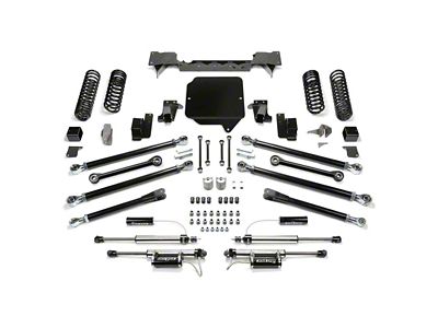 Fabtech 3-Inch Crawler Suspension Lift Kit with Dirt Logic 2.25 Reservoir Shocks (18-25 3.6L Jeep Wrangler JL 4-Door)