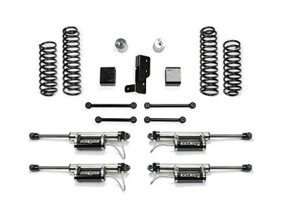 Fabtech 3-Inch Sport Suspension Lift Kit with Dirt Logic 2.25 Reservoir Shocks (18-25 Jeep Wrangler JL 4-Door, Excluding 4xe & Rubicon 392)