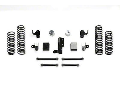 Fabtech 3-Inch Sport Suspension Lift Kit with Shock Extensions (18-25 Jeep Wrangler JL 4-Door, Excluding 4xe & Rubicon 392)