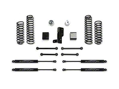 Fabtech 3-Inch Sport Suspension Lift Kit with Stealth Shocks (18-25 Jeep Wrangler JL 4-Door, Excluding 4xe & Rubicon 392)