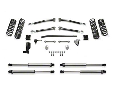 Fabtech 3-Inch Trail Suspension Lift Kit with Dirt Logic 2.25 Shocks (18-25 Jeep Wrangler JL 4-Door, Excluding 4xe & Rubicon 392)