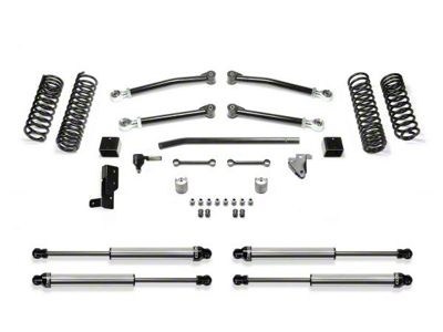 Fabtech 3-Inch Trail Suspension Lift Kit with Dirt Logic 2.25 Shocks (21-25 Jeep Wrangler JL 4xe)