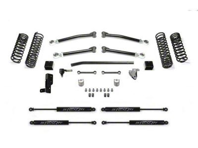 Fabtech 3-Inch Trail Suspension Lift Kit with Stealth Shocks (21-25 Jeep Wrangler JL 4xe)