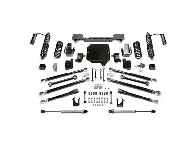 Fabtech 5-Inch Crawler Suspension Lift Kit with Dirt Logic 2.5 Reservoir Coil-Overs and Dirt Logic 2.25 Shocks (18-25 3.6L Jeep Wrangler JL 4-Door)