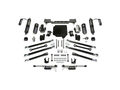 Fabtech 5-Inch Crawler Suspension Lift Kit with Dirt Logic 2.5 Reservoir Coil-Overs and Dirt Logic 2.25 Reservoir Shocks (18-25 3.6L Jeep Wrangler JL 4-Door)