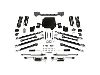 Fabtech 5-Inch Crawler Suspension Lift Kit with Dirt Logic 2.25 Reservoir Shocks (18-25 3.6L Jeep Wrangler JL 4-Door)