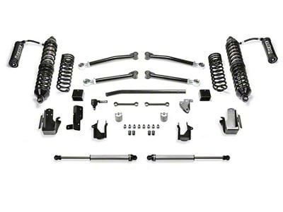 Fabtech 5-Inch Trail Suspension Lift Kit with Front Dirt Logic 2.5 Reservoir Coil-Overs and Rear Dirt Logic 2.25 Shocks (21-25 2.0L or 3.6L Jeep Wrangler JL 4-Door, Excluding 4xe)