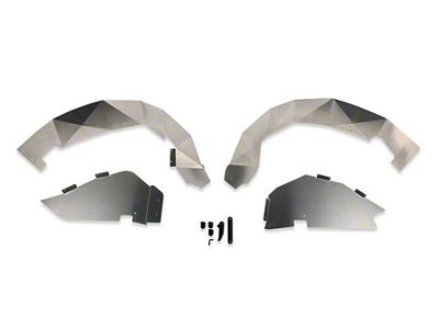 Fabtech Inner Fenders; Rear (18-25 Jeep Wrangler JL)