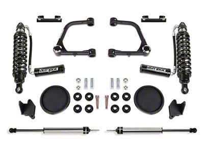 Fabtech 3-Inch Uniball Upper Control Arm Lift Kit with Rear Coil Spring Spacers, Dirt Logic 2.5 Reservoir Coil-Overs and Dirt Logic 2.25 Shocks (22-25 Tundra CrewMax w/ Factory Rear Coil Springs & w/o AVS System, Excluding Hybrid)
