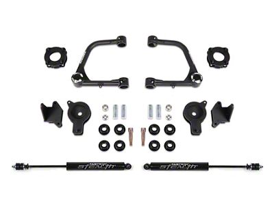 Fabtech 3-Inch Uniball Upper Control Arm Lift Kit with Rear Air Bag Spacers and Stealth Shocks (22-25 Tundra CrewMax, Excluding Hybrid)