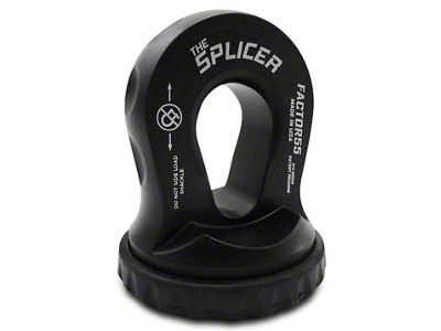Factor 55 Splicer Shackle Mount; Black