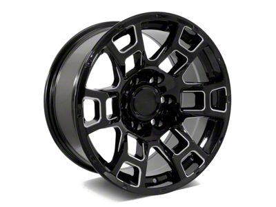 2021 Flow Forged 4TR Pro Style Gloss Black Milled 6-Lug Wheel; 20x9; 0mm Offset (10-24 4Runner)
