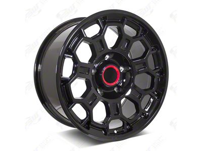 Honeycomb Pro Style Gloss Black 6-Lug Wheel; 18x9; 12mm Offset (10-24 4Runner)
