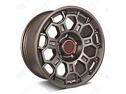 Factory Style Wheels Honeycomb Pro Style Matte Bronze 6-Lug Wheel; 17x8.5; 0mm Offset (24-25 Tacoma)