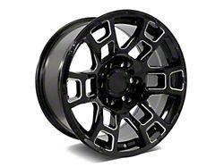2021 Flow Forged 4TR Pro Style Gloss Black Milled 6-Lug Wheel; 17x8.5; 0mm Offset (25-26 4Runner)