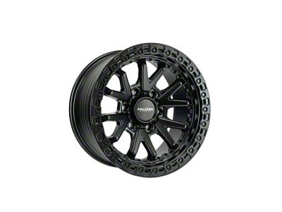 Falcon Wheels TC3 Series Matte Black 6-Lug Wheel; 17x9; -10mm Offset (03-09 4Runner)