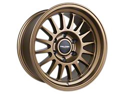 Falcon Wheels TX2 Stratos Series Full Matte Bronze 6-Lug Wheel; 17x9; -12mm Offset (05-15 Tacoma)