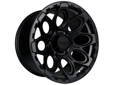 Falcon Wheels T6 Series Full Matte Black 6-Lug Wheel; 17x9; -12mm Offset (24-25 Tacoma)