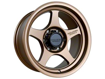 Falcon Wheels T2 Series Full Matte Bronze 6-Lug Wheel; 17x9; -12mm Offset (16-23 Tacoma)