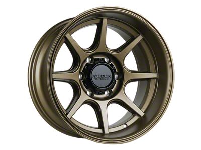 Falcon Wheels T8 Seeker Series Full Matte Bronze 6-Lug Wheel; 17x9; -38mm Offset (24-25 Tacoma)