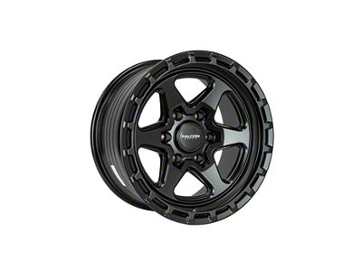 Falcon Wheels TC2 Series Matte Black 6-Lug Wheel; 17x9; -12mm Offset (16-23 Tacoma)