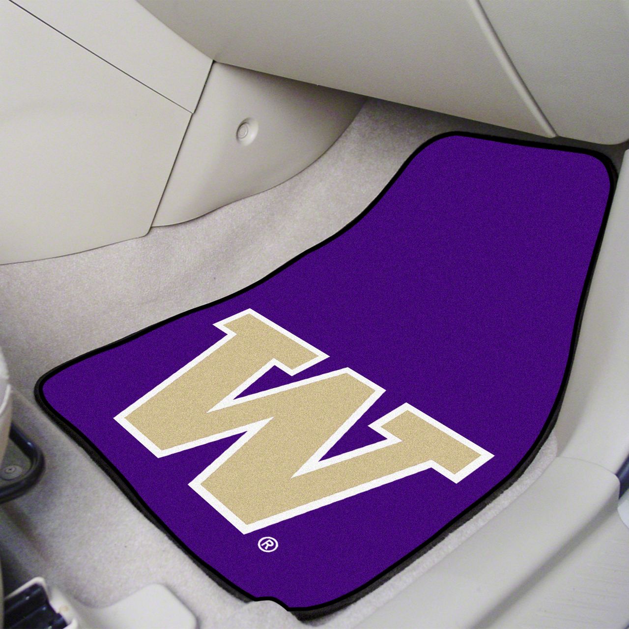 Bronco Carpet Front Floor Mats with University of Washington Logo ...
