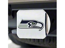 Hitch Cover with Seattle Seahawks Logo; Blue (Universal; Some Adaptation May Be Required)