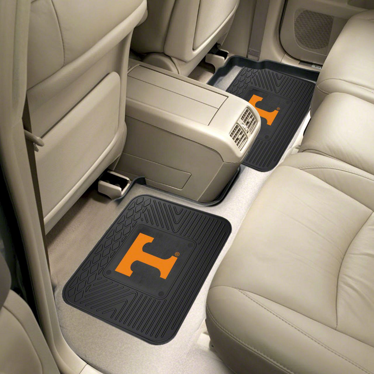 Jeep Gladiator Molded Rear Floor Mats with University of Tennessee Logo