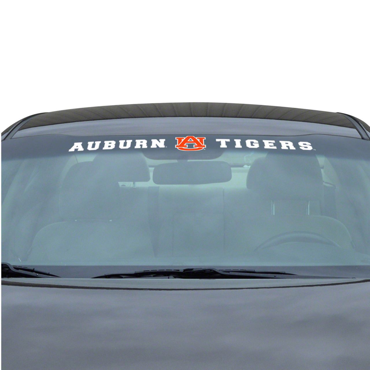 Jeep Gladiator Windshield Decal with Auburn University Logo; White (Universal; Some Adaptation