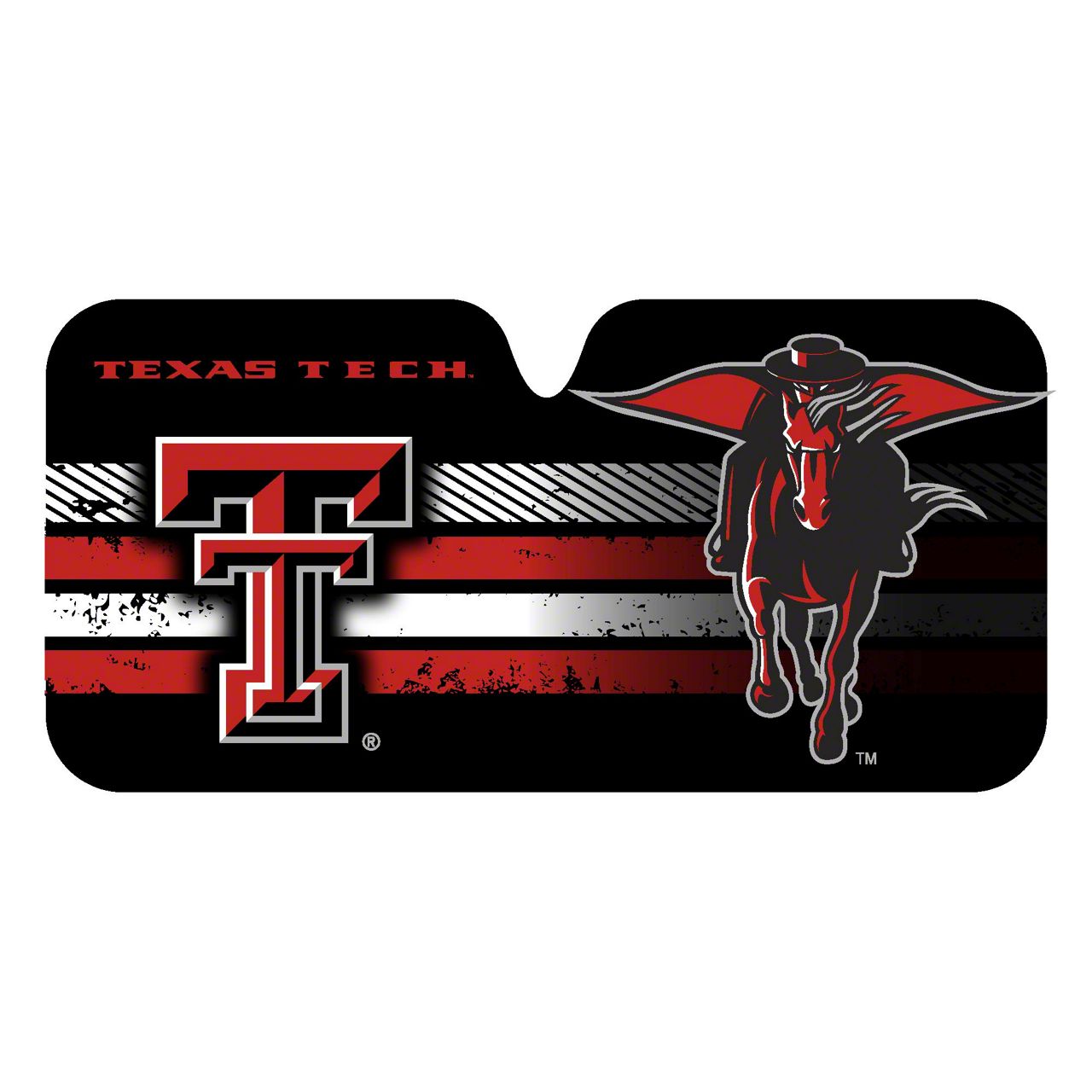Jeep Gladiator Windshield Sun Shade with Texas Tech University Logo