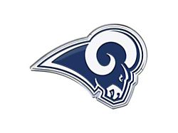 Los Angeles Rams Embossed Emblem; Blue (Universal; Some Adaptation May Be Required)