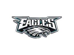 Philadelphia Eagles Embossed Emblem; White and Green (Universal; Some Adaptation May Be Required)