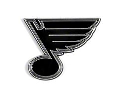 St. Louis Blues Molded Emblem; Chrome (Universal; Some Adaptation May Be Required)