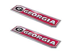 University of Georgia Embossed Emblems; Red (Universal; Some Adaptation May Be Required)