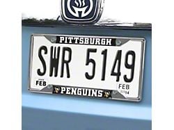 License Plate Frame with Pittsburgh Penguins Logo (Universal; Some Adaptation May Be Required)